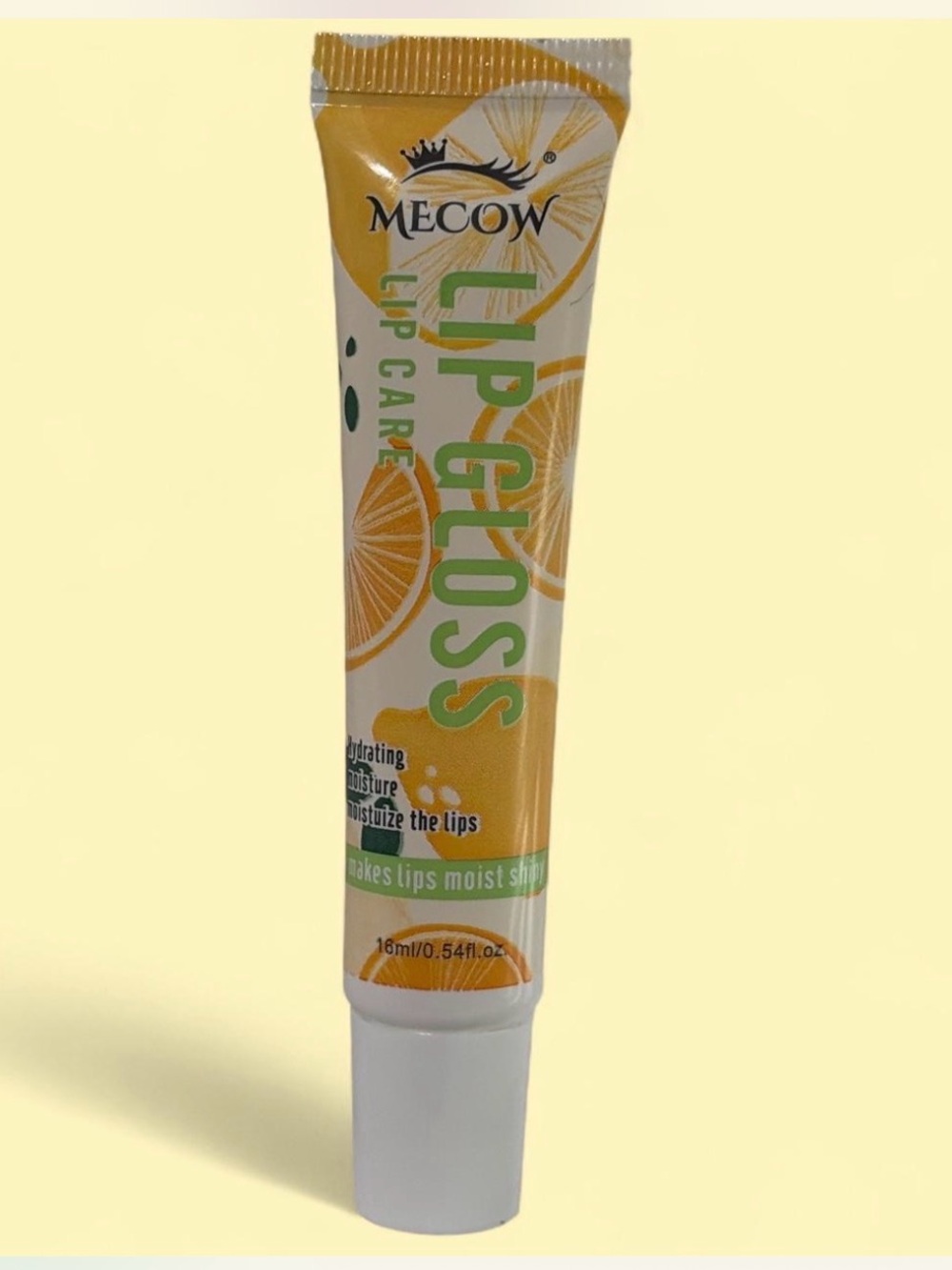 MEC Citrus Lip Gloss - Yellow and White Tube